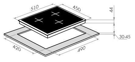 Индукционная варочная панель MAUNFELD EVI.453-BG - фото - 3