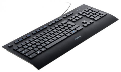 Клавиатура Logitech Corded Keyboard K280e Black USB - фото - 2
