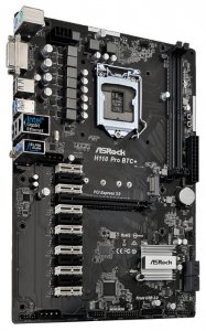 Материнская плата ASRock H110 Pro BTC+ - фото - 3