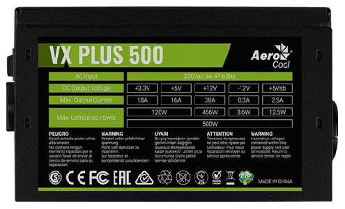 Блок питания AeroCool VX Plus 500W - фото - 2