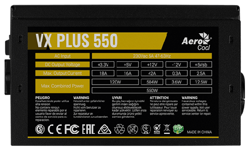 Блок питания AeroCool VX Plus 550W - фото - 3