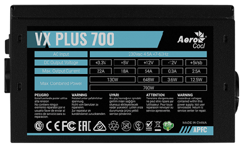 Блок питания AeroCool VX Plus 700W - фото - 6
