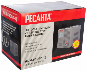 Стабилизатор напряжения РЕСАНТА ACH-5000/1-Ц - фото - 5