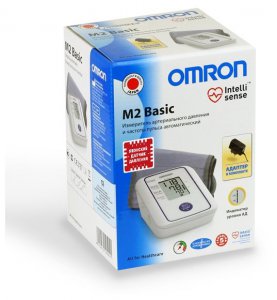 Тонометр Omron M2 Basic + адаптер + универсальная манжета - фото - 2