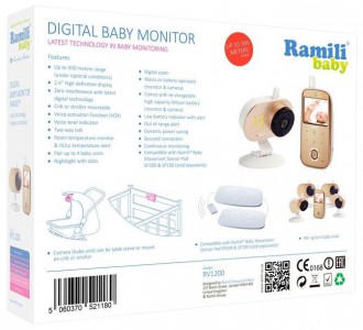 Видеоняня Ramili Baby RV1200 - фото - 2